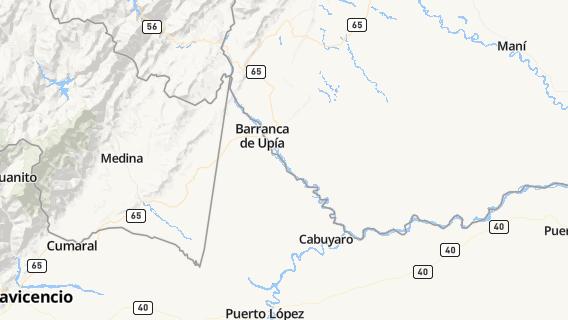mapa de la ciudad de Barranca de Upia