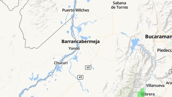 mapa de la ciudad de Barrancabermeja