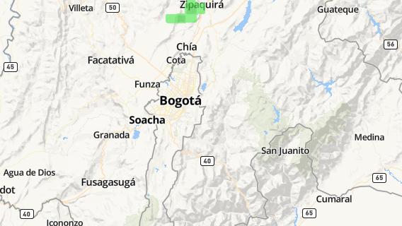 mapa de la ciudad de Bogota