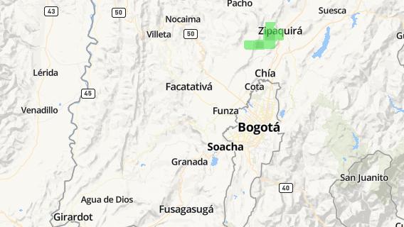 mapa de la ciudad de Bojaca