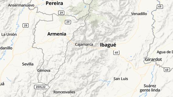 mapa de la ciudad de Cajamarca