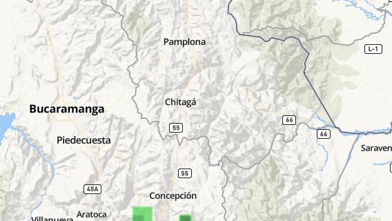 mapa de la ciudad de Chitaga