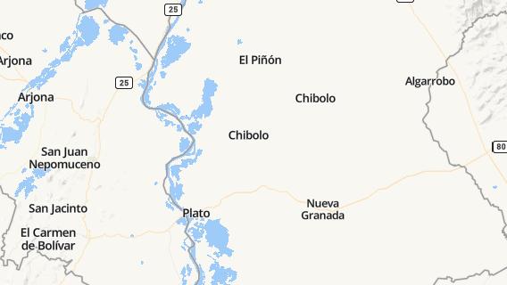 mapa de la ciudad de Chivolo