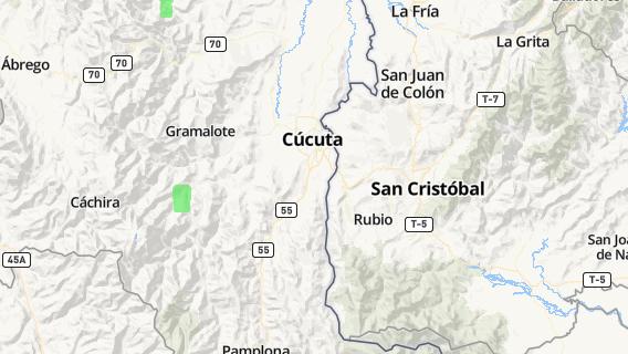 mapa de la ciudad de Cucuta