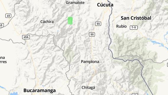 mapa de la ciudad de Cucutilla