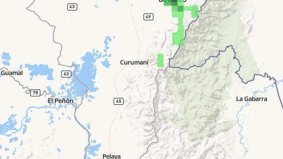 mapa de la ciudad de Curumani