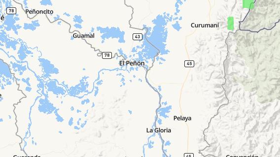 mapa de la ciudad de El Penon