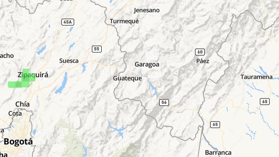 mapa de la ciudad de Guateque