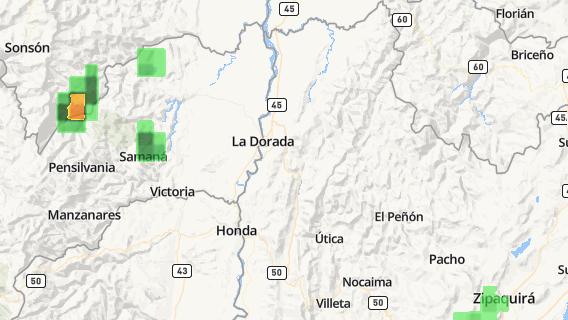 mapa de la ciudad de La Dorada