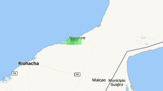 mapa de la ciudad de Manaure