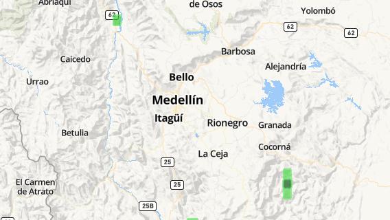 mapa de la ciudad de Medellin