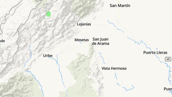mapa de la ciudad de Mesetas