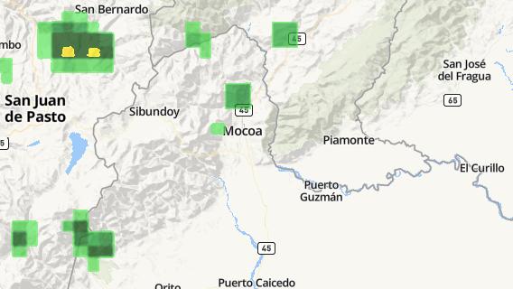 mapa de la ciudad de Mocoa