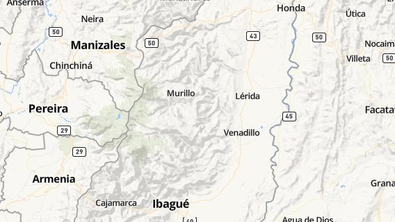 mapa de la ciudad de Murillo