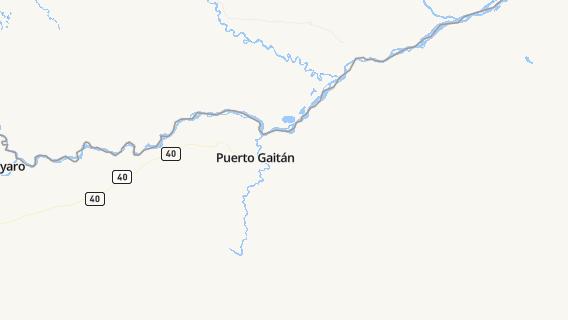 mapa de la ciudad de Puerto Gaitan