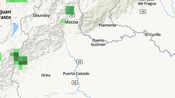 mapa de la ciudad de Puerto Guzman