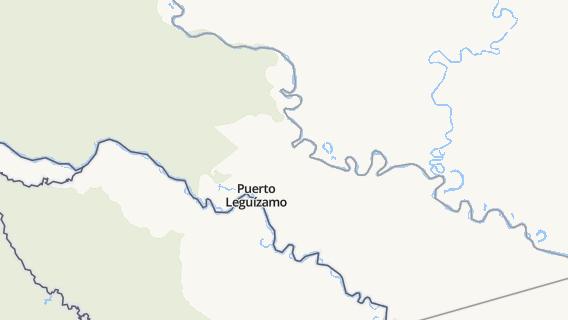 mapa de la ciudad de Puerto Leguizamo