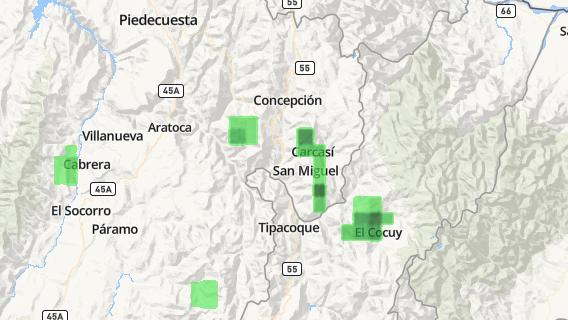 mapa de la ciudad de San Jose de Miranda
