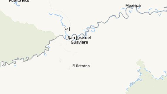 mapa de la ciudad de San Jose del Guaviare