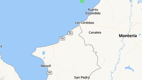 mapa de la ciudad de San Juan de Uraba