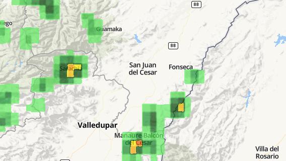 mapa de la ciudad de San Juan del Cesar