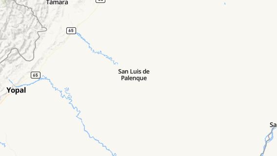 mapa de la ciudad de San Luis de Palenque
