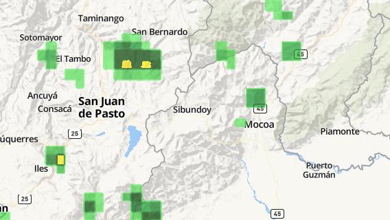 mapa de la ciudad de Sibundoy