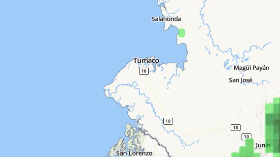 mapa de la ciudad de Tumaco