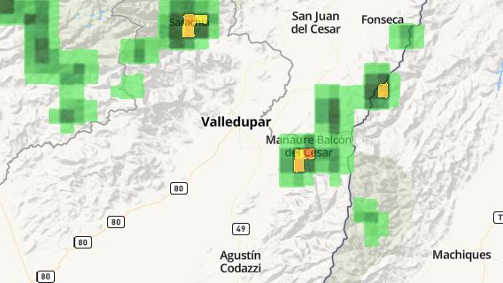 mapa de la ciudad de Valledupar