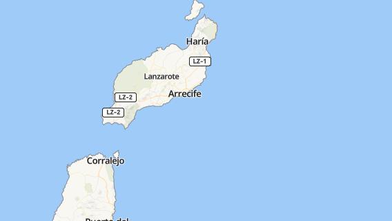 mapa de la ciudad de Arrecife