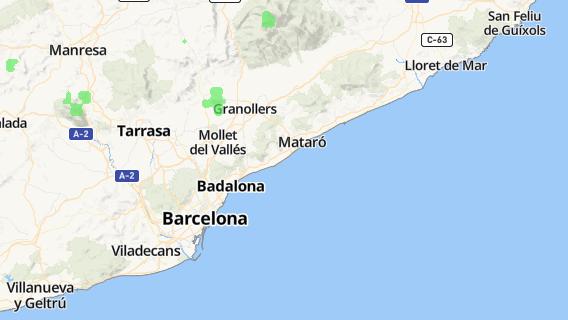 mapa de la ciudad de Cabrera de Mar