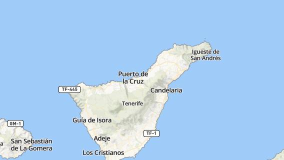 mapa de la ciudad de Puerto de la Cruz