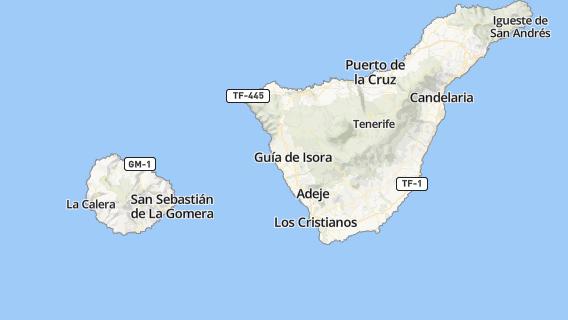 mapa de la ciudad de Santiago del Teide