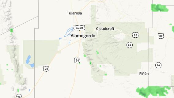 mapa de la ciudad de Alamogordo