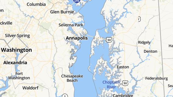 mapa de la ciudad de Annapolis