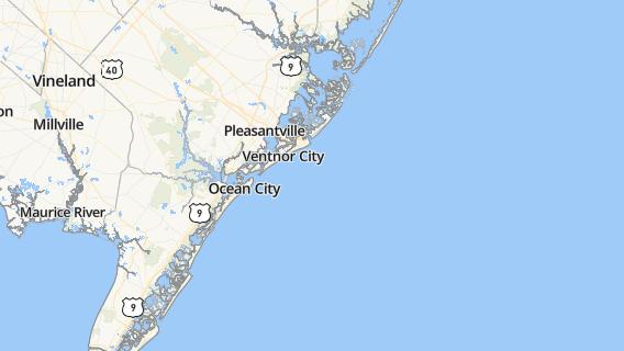 mapa de la ciudad de Atlantic City