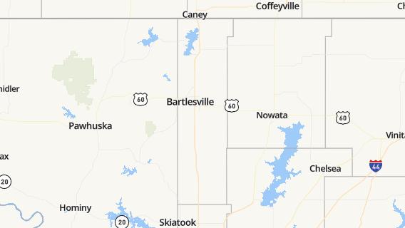 mapa de la ciudad de Bartlesville