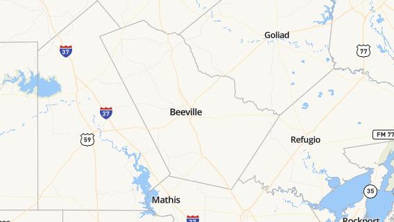 mapa de la ciudad de Beeville