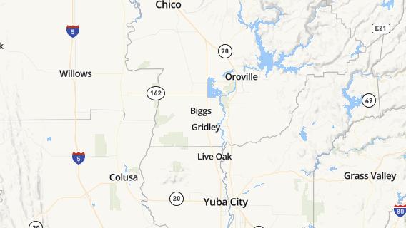 mapa de la ciudad de Biggs