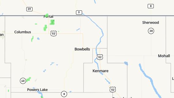 mapa de la ciudad de Bowbells