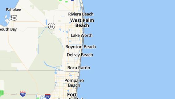 mapa de la ciudad de Boynton Beach