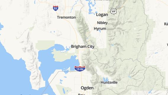 mapa de la ciudad de Brigham City