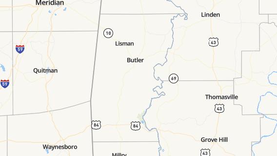 mapa de la ciudad de Butler