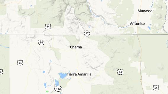mapa de la ciudad de Chama