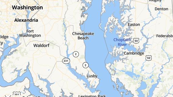 mapa de la ciudad de Chesapeake Beach