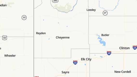 mapa de la ciudad de Cheyenne