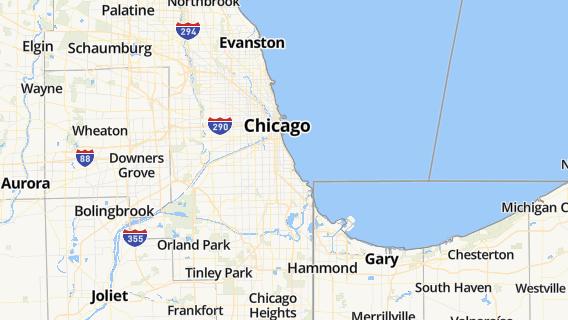 mapa de la ciudad de Chicago