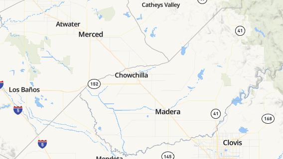 mapa de la ciudad de Chowchilla
