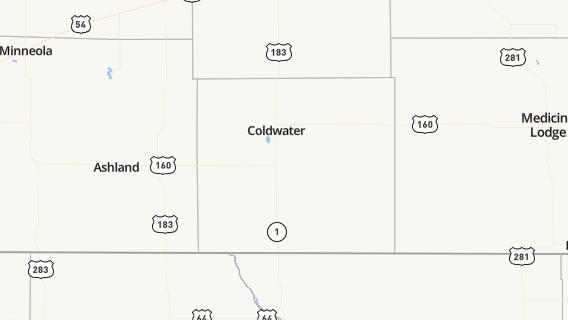 mapa de la ciudad de Coldwater