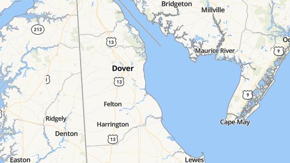 mapa de la ciudad de Dover Base Housing